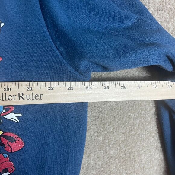 Disney World Sweatshirt Unisex Medium M Navy Mickey And Friends Graphic Crewneck - Picture 5 of 9